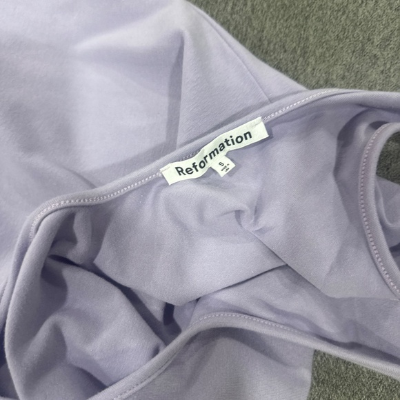 Reformation Tyra Knit Dress Aura - Size S - Picture 3 of 5